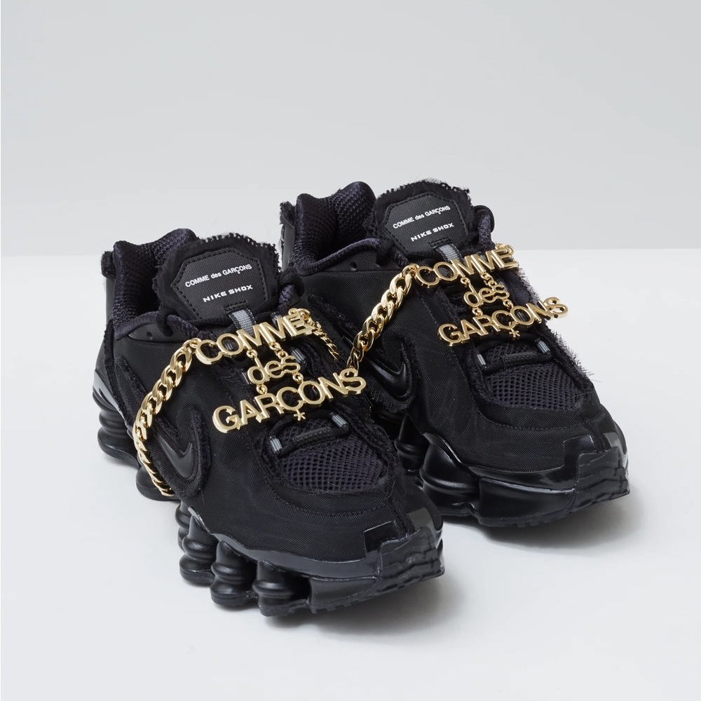 COMME des GARÇONS x Nike Shox TL in Triple Black
